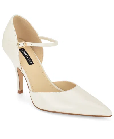 Nine West Women's Pariss Mary Jane Stiletto Dress Pumps In Cream Leather