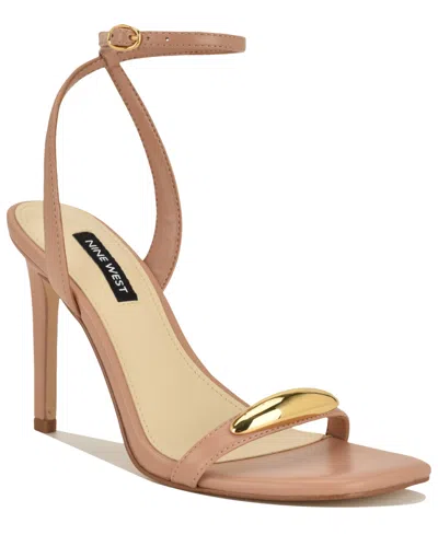 Nine West Props Ankle Strap Sandal In Neutral