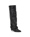 Nine West Wnrandee3 Womens Covered Heel Manmade Over-the-knee Boots In Black
