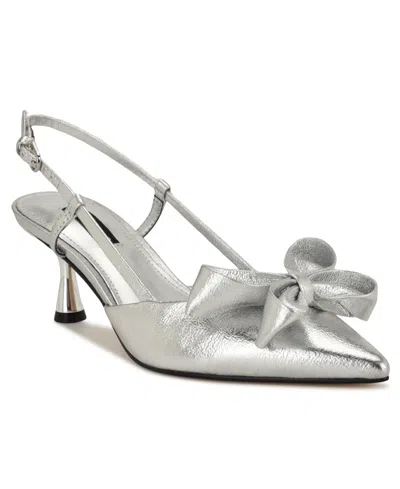 NINE WEST WOMEN'S RASKA POINTY TOE SLINGBACK DRESS PUMPS