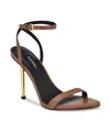 Nine West Reina Ankle Strap Sandal In Brown