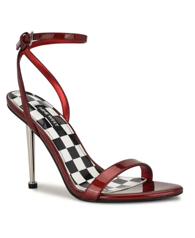 Nine West Women's Reina Ankle Strap Stiletto Sandals