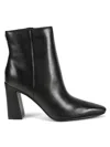 Nine West Women's Reraye 85mm Leather Ankle Boots In Black