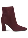 Nine West Women's Reraye 85mm Suede Ankle Boots In Burgundy