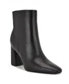 Nine West Women's Reraye Flared Block Heel Ankle Booties In Black