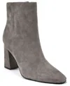 Nine West Reraye Bootie In Dark Gray Suede