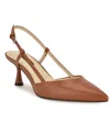 Nine West Women's Rhonda Tapered Heel Slingback Pumps In Cognac