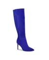 Nine West Women's Richy Pointy Toe Knee High Stiletto Boots In Blue