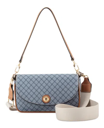 Nine West Women's Rigina Flap Shoulder Crossbody Bag In Blue