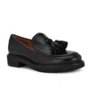 Nine West Womens Tassel Leather Loafers In Black