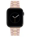 Nine West Women's Rubberized Link Bracelet Designed For Apple Watch 42mm (series 1-3 Only) & 44/45/46/49mm (ul In Light Pink