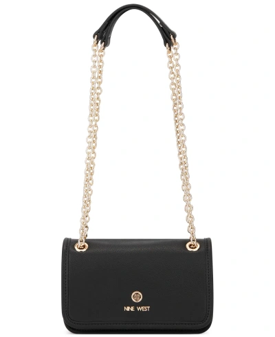 Nine West Women's Saoirse Mini Convertible Flap Crossbody Bag In Black