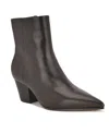 Nine West Savie Block Heel Bootie In Brown
