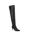 Nine West Sensa Over The Knee Boot In Black Smooth