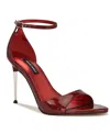 Nine West Women's Serven Ankle Strap Stiletto Sandals In Red