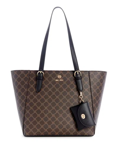 Nine West Women's Siera Tote Bag In Brown Black