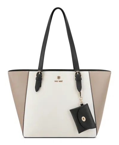 Nine West Women's Siera Tote Bag In Milk Multi ModeSens