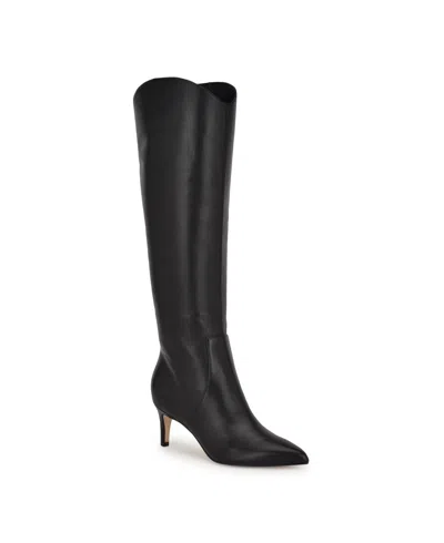 NINE WEST WOMEN'S SIRENA POINTY TOE KNEE HIGH BOOTS