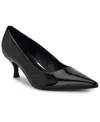 Nine West Sisko Pointed Toe Kitten Heel Pump In Black