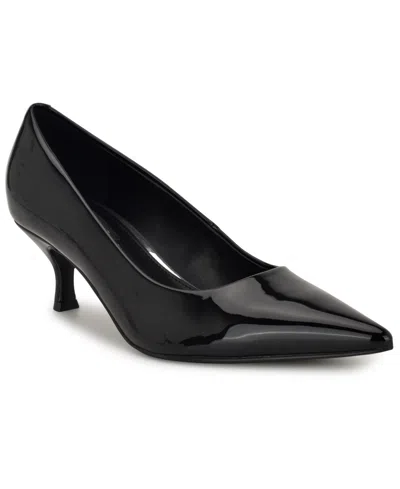 Nine West Women's Sisko Tapered Kitten Heel Pumps In Black