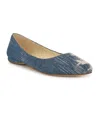 Nine West Women's Speakup Slip-on Ballet Flats In Dark Blue Denim