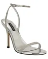 Nine West Stodia Ankle Strap Sandal In Silver