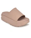 Nine West Women's Sunshin Platform Pool Slide Sandals In Neon Pink