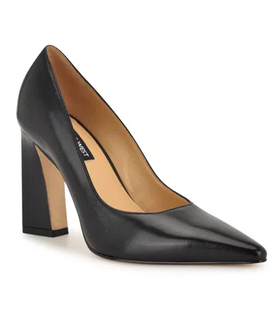 Nine West Women's Tamant Tapered Block Heel Pumps In Black