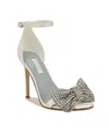 Nine West Women's Tansie Bridal High Stiletto Dress Sandals In Neutral