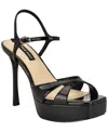 Nine West Tates Ankle Strap Platform Sandal In Black