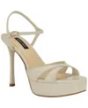 Nine West Tates Ankle Strap Platform Sandal In Brown
