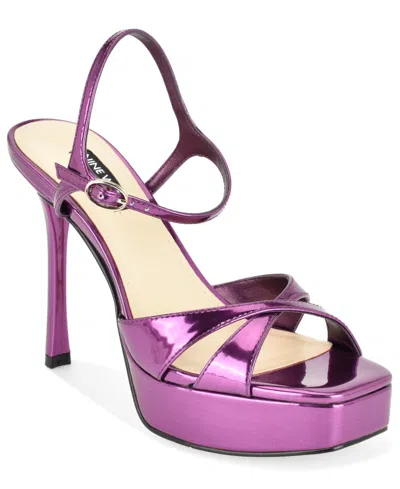 Nine West Women's Tates Stiletto Heel Dress Sandals In Purple