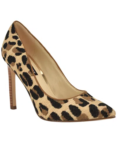 Nine West Women's Tatiana Pointy Toe High Stiletto Pumps In Animal Print