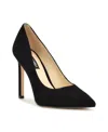 Nine West Tatiana Womens Pointed Toe Pumps In Black Suede