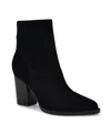 Nine West Taytay Pointed Toe Bootie In Black Suede