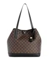 Nine West Delaine 2 In 1 Tote Bag In Brown Black