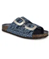 Nine West Tenli Two-strap Sandal In Blue