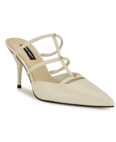 Nine West Women's Tianala Pointy Toe Dress Pumps In Cream