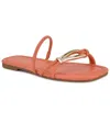 Nine West Tigra Slide Sandal In Orange