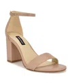 Nine West Toniann Ankle Strap Sandal In Light Natural