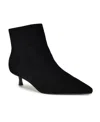 Nine West Turrel Pointed Toe Kitten Heel Bootie In Black
