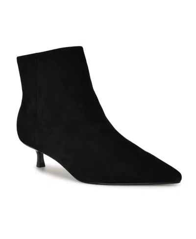 NINE WEST WOMEN'S TURREL SUEDE POINTY TOE DRESS BOOTIES