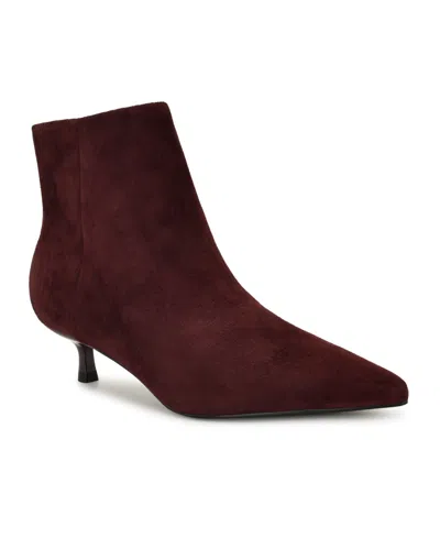 NINE WEST WOMEN'S TURREL SUEDE POINTY TOE DRESS BOOTIES