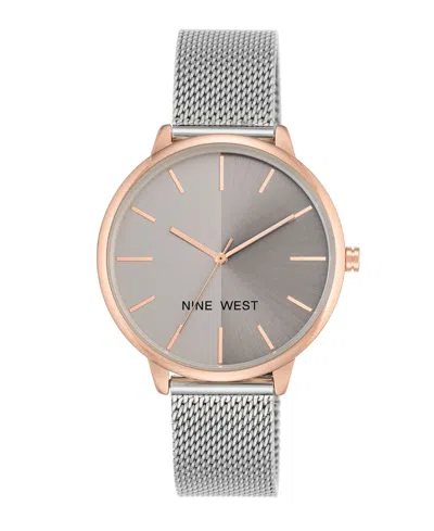 Nine West Women's Two-tone Mesh Bracelet Watch 40mm
