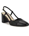 Nine West Women's Unda Slingback Block Heel Pumps In Black