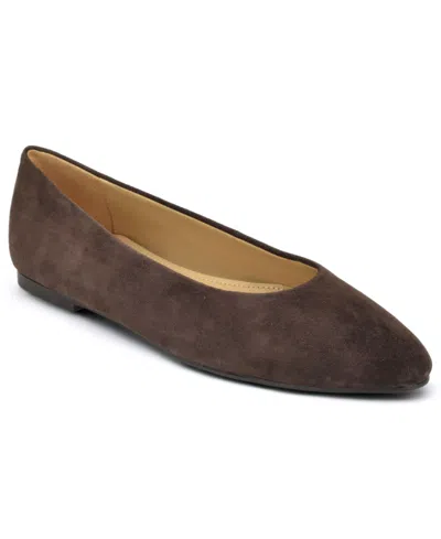 Nine West Women's Valore Slip-on Dress Ballet Flats In Brown