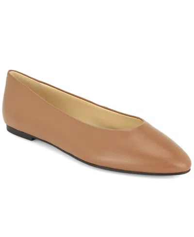 Nine West Women's Valore Slip-on Dress Ballet Flats In Brown