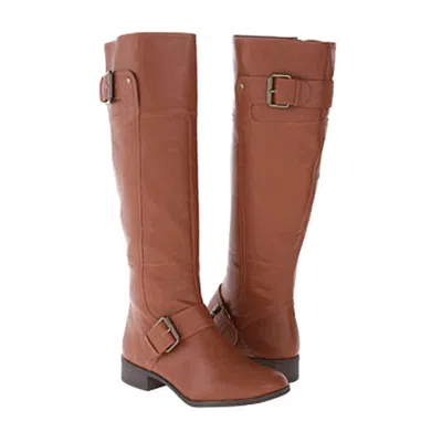 Nine West Women's Vermillio Knee High Boot In Cognac In Brown