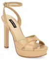 Nine West Wilda Platform Sandal In Brown