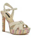 Nine West Windee Ankle Strap Platform Sandal In Multi